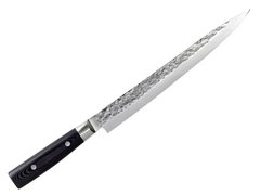 Кухонний ніж для нарізки 25,5 см. ZEN, Yaxell із чорною ручкою з Канва-Мікарта (35509)