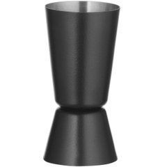 Джиггер барный 50/25 мл черный матовый &oslash;40x(H)75 мм BarUp Hendi 596630