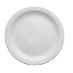 Тарелка круглая 26,5 см. фарфоровая, белая Ameryka, Lubiana