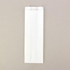 Пакет бумажный с боковой складкой 23х11х4 см., 40 г/м2, 1000 шт/ящ белый крафт (80000)