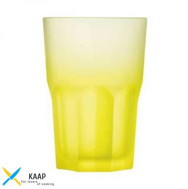 Склянка висока 400мл. скляний, жовтий матовий Techno Colors sun, Luminarc