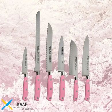 Ніж кухонний кухарський 15 см. Utility knife Arcos з рожевою пластиковою ручкою (233454)