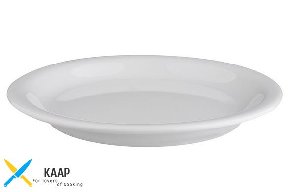 Тарелка круглая 26,5 см. фарфоровая, белая Ameryka, Lubiana