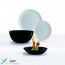 Сервіз столовий Diwali Black&Granit 19 предметів Luminarc P4358