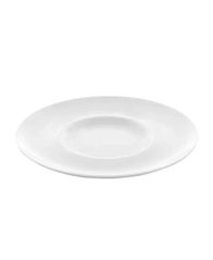 Тарілка із широкими бортами 31 см біла Bianco, Fine Dine