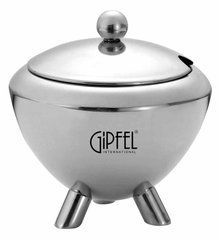 Сахарница OREOLE на ножках 10,2х11,2 см 400 мл (нерж. сталь) 9831 GIPFEL