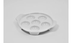 Тарілка для равликів 6 шт., 16,5 см. фарфорова, біла Alt Porcelain F0540-6,5