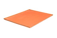 Тарілка прямокутна 27х21 см. порцелянова, помаранчева Seasons Orange, Porland