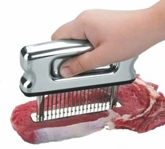 Тендерайзер для отбивания мяса 16 лезвий ручной нержавеющая сталь 12х2 см.