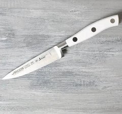 Нож кухонный для овощей 10 см. Riviera WHITЕ, Arcos с белой пластиковой ручкой (230224)