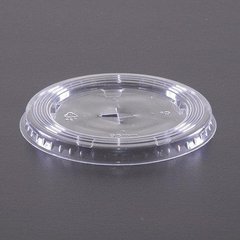 Крышка пластиковая для стакана на APET плоская с отверстием 100 шт 95мм