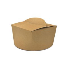Коробка для локшини та салатів (паста бокс, локшина кап) 1,2 л. крафт паперовий