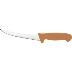Кухонный нож обвалочный изогнутый 15 см. Stalgast с коричневой пластиковой ручкой (283123)