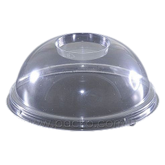 Кришка пластикова для склянки купол без отвору 100 шт (для склянок: 41403, 41404, 41405, 41406,41407)
