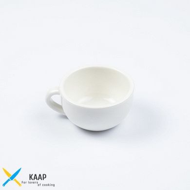 Чашка для еспресо 80 мл. фарфорова, біла сірки (741080)