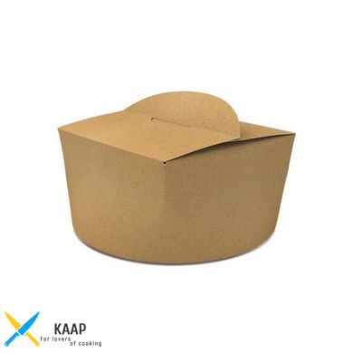 Коробка для локшини та салатів (паста бокс, локшина кап) 1,2 л. крафт паперовий