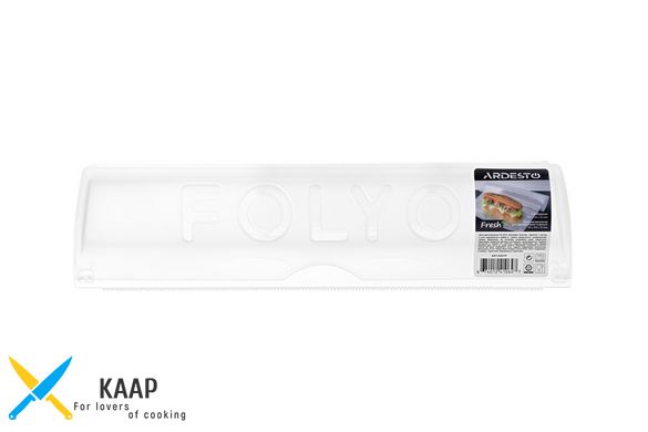 Кухонный диспенсер для пищевой плёнки и фольги Fresh, 90 х 336 х 55 мм, прозрачный, пластик Ardesto