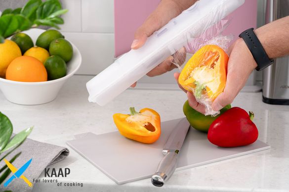 Кухонный диспенсер для пищевой плёнки и фольги Fresh, 90 х 336 х 55 мм, прозрачный, пластик Ardesto