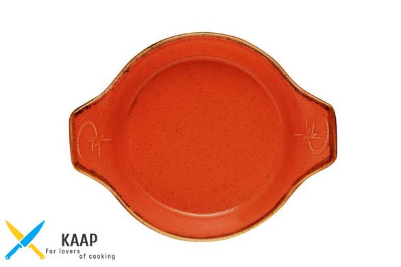 Блюдо для запекания 18 см. фарфоровое, оранжевое Seasons Orange, Porland