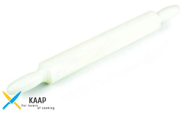 Скалка з поворотними ручками Durplastics поліетиленова 50х8 см., біла (.FW:6025NT68)