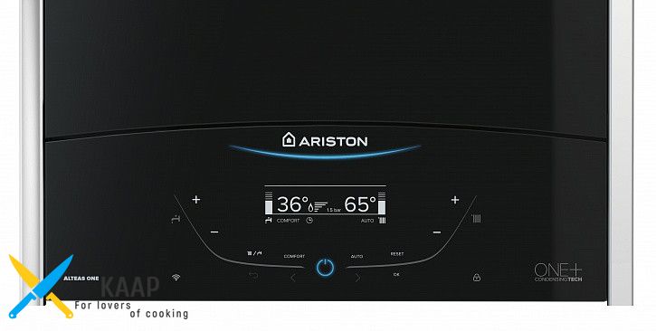 Котел газовий Ariston ALTEAS ONE NET 24, конденсаційний, двоконтурний, 24 кВт, Wi-Fi.