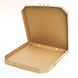 Коробка для пиццы 450х450х40 мм, бурая картонная (бумажная)