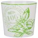 Кашпо для квітів Herbs, кераміка, 14", білий з малюнком 63051