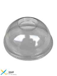 Кришка пластикова для склянки Polarity 250 мл купол з отвором 100 шт (для склянки 41439)