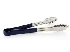 Щипці кухонні 23 см. із пластиковими синіми ручками Thunder Group (855)