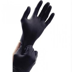 Перчатки нитриловые нестерильные черные M (разм.7-8) 100 шт/уп