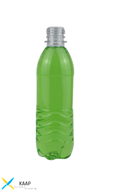 Бутылка ПЭТ "Волна" 0,33 литра пластиковая, одноразовая (крышка отдельно)