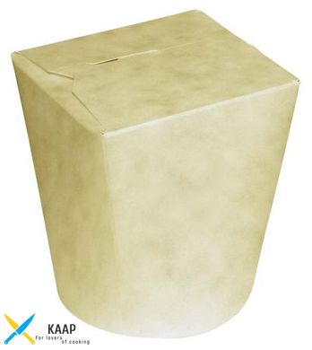 Упаковка-пастабокс для локшини, WOK (Вок) 600 мл паперова крафт FastFoood