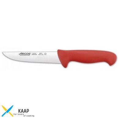 Кухонный нож для мяса 16 см. 2900, Arcos с красной пластиковой ручкой (291522)