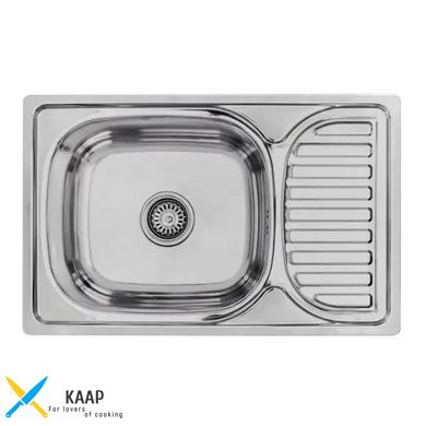 Кухонна мийка Lemax нержавіюча сталь сталь хром LE-5011 CH + сифон (LE-5011 CH)