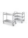 Тележка сервировочная 2 полки нержавеющая сталь Hendi