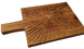 Доска для подачи у ручкой 40х23х3 см "Sunrise" прямоугольная деревянная из дуба с эффектом старения