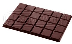 Форма для шоколаду 16×11×1,1 см, 2 шт – 210 гр. "Плитка класична" Chocolate World