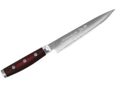 Кухонний ніж для нарізки 15 см. Super Gou, Yaxell з чорною ручкою з Канва-Мікарта (37116)