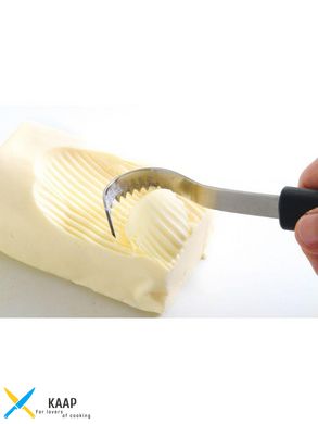 Кухонный нож декоративный для масла 20 см. Hendi с черной пластиковой ручкой (856192)