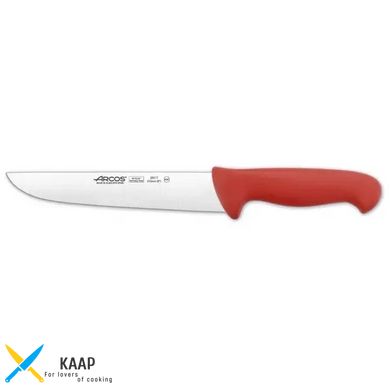Кухонный нож для мяса 21 см. 2900, Arcos с красной пластиковой ручкой (291722)