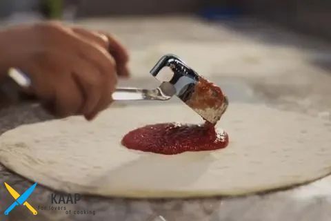 Ложка разливная/для соуса на пиццу 90 мл., 27х7 см. нержавеющая сталь Gi.Metal (AC-MS90GR)