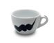 Чашка для капучино 180мл. фарфоровая, белая с черным декором Verona Millecolori Staffage Black, Ancap (37174)